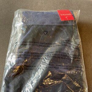 New in Package SPANX Dark Blue Velour Leggings Sz L